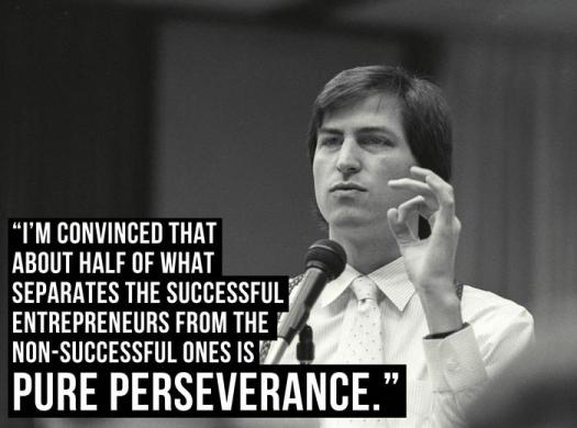 Steve Jobs on perseverance